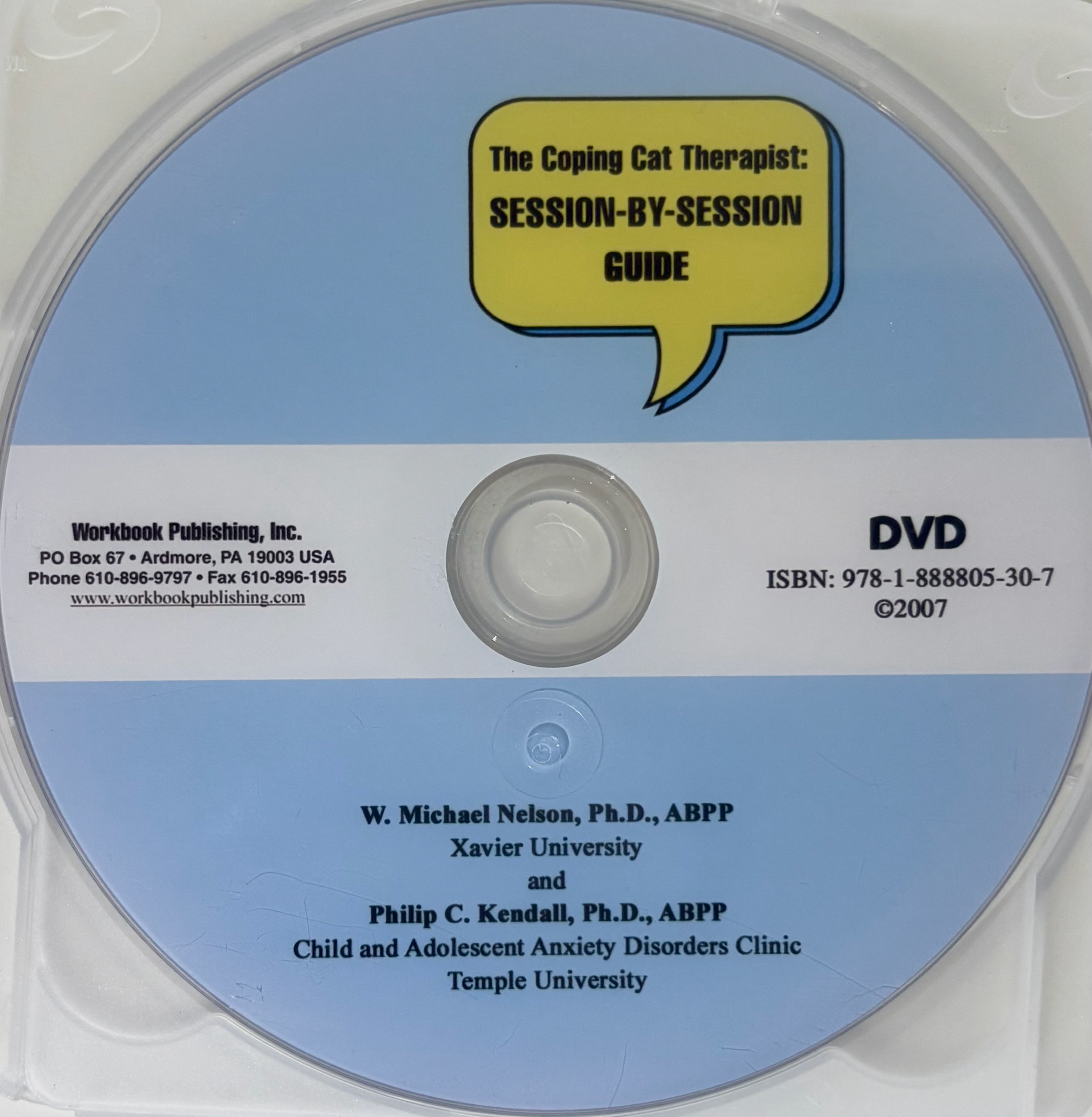 Curated visual reference: Anxiety Coping Cat Products Reference: The Coping Cat Therapist Session By Session Guide Dvd