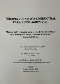 Terapia Cognitivo-Conductual Para Ninos Agresivos: Segunda Edicion