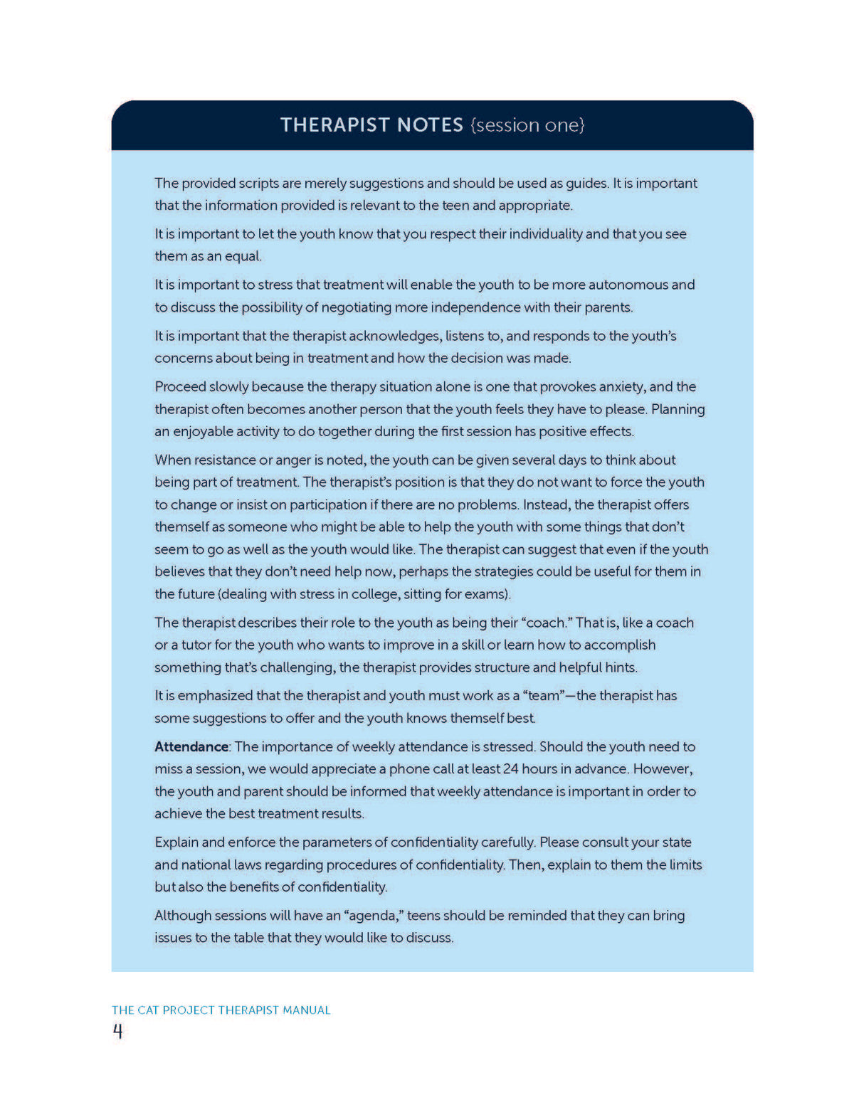 The C.A.T. Project Therapist Manual: CBT for Anxious Adolescents, 2nd Edition